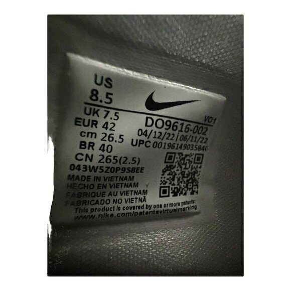 Nike KYRIE INFINITY TB 'BLACK WHITE'‎ DO9616-002 Shoes Men's Size 8.5 NWOT - Picture 9 of 13